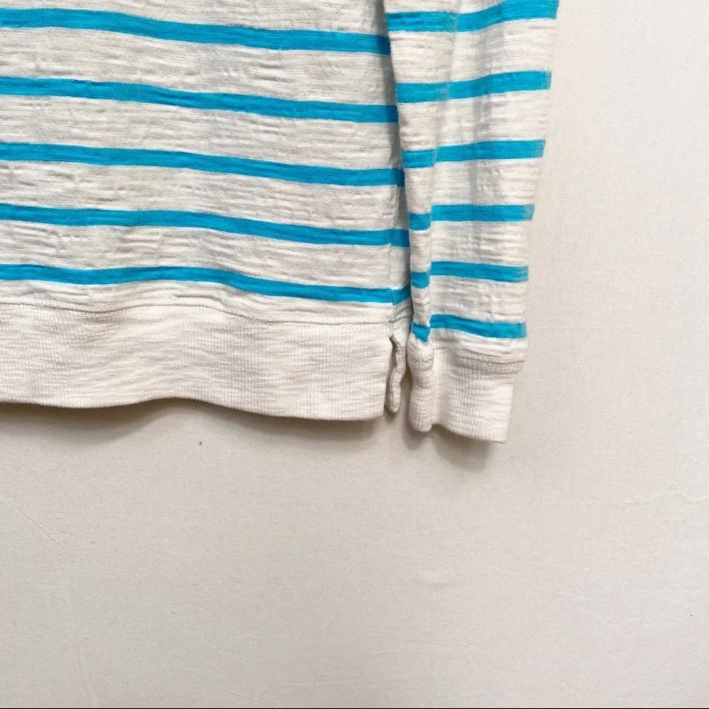 Banana Republic Factory Top Womens Sz Small Lightweight Cotton Stripe Nautical - Picture 5 of 8